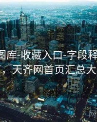 天齐网图库-收藏入口-字段释义-速查页，天齐网首页汇总大全